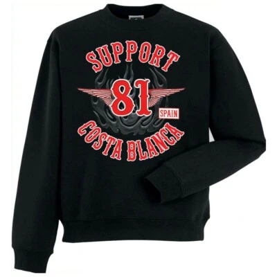 Pull 49 Hells Angels Bomber Support81 Big Red Machine noir 5505 - Photo 1/3