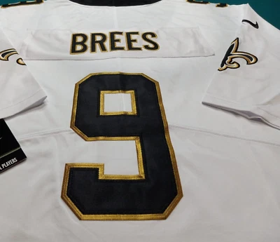 DREW BREES CUSTOM **XL* AWAY JERSEY, SEWN! - Image 1 of 4