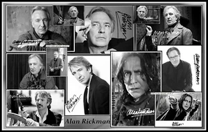 Imagen de lienzo de algodón collage firmada por Alan Rickman. Edición Limitada (AR-6) - Imagen 1 de 1