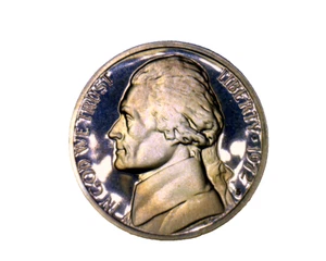 S Jefferson 1972 prueba de gemas de níquel - Imagen 1 de 6