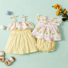 Neugeborenes Baby Mädchen Kleidung Blume Strampler Kleid Overall Body Outfits