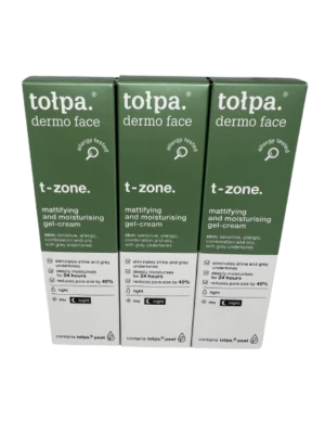 Tolpa Dermo Face T Zone mattifying and moisturising gel-cream 40ml day/night x 3