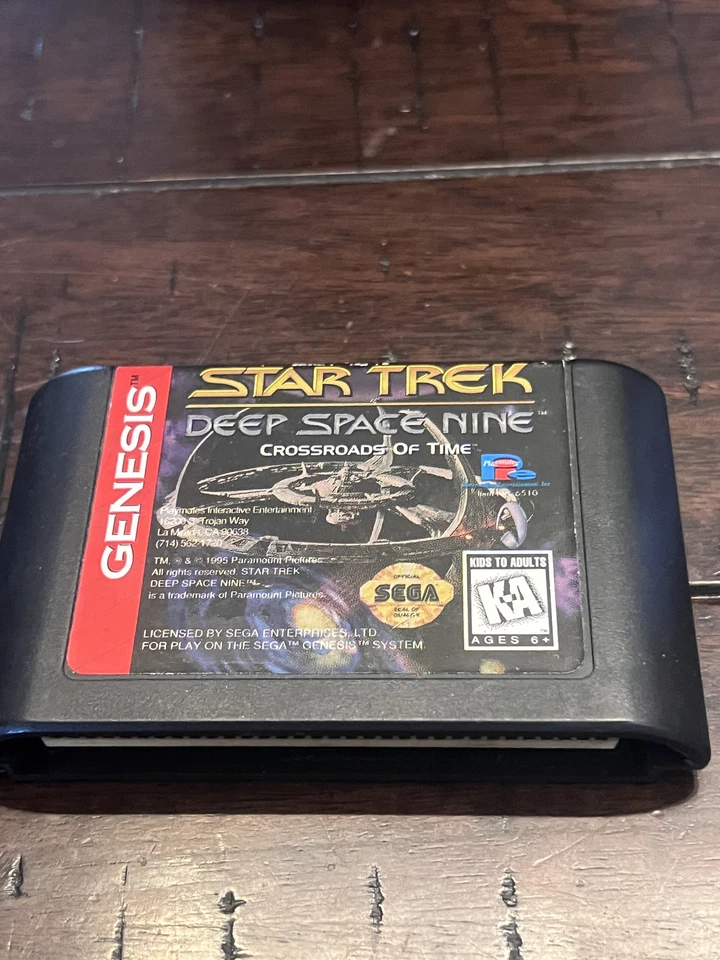 Star Trek Deep Space Nine Crossroads of Time (Sega Genesis, 1995) CART ONLY - Image 1 of 4