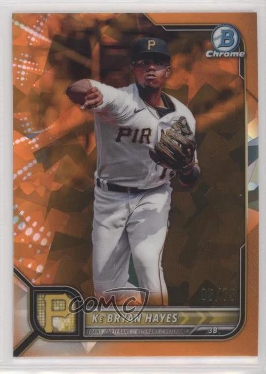 2022 Bowman Chrome Sapphire Edition Orange /75 Ke'Bryan Hayes #49 - Image 1 of 2