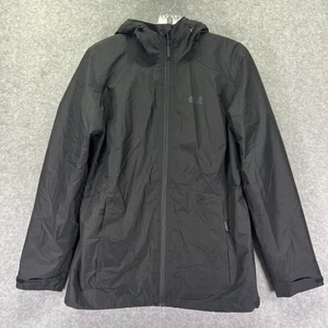 Jack Wolfskin Jacket Womens Medium Black Texapore 3 in 1 Hooded Waterproof Coat - Picture 1 of 11