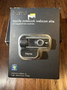 IHome MyLife Notebook Webcam Elite 5.0 Megapixel Max Resolution - Picture 1 of 9