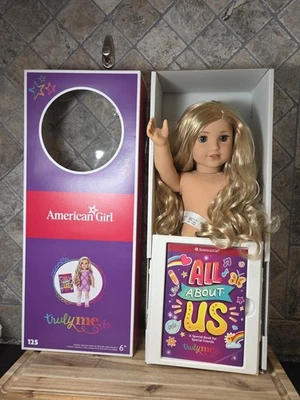 American Girl Truly Me #125 Doll New Without Clothes Bent Ear Book - Image 1 of 4