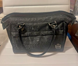 Caboodles ENVY großer schwarzer Reise Make-up Koffer mit rosa gepunktetem Futter - Neu ohne Etikett - Bild 1 von 5