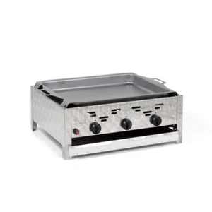 Gasbräter mit Schutzhülle Gasgrill 3-flammig 11kW Edelstahl-Brenner BBQ Neu P3SH - Bild 1 von 5