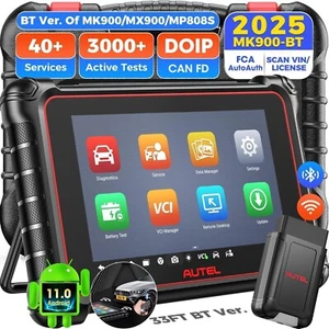 2025 Autel MaxiCOM MK900BT PRO Auto All SYSTEM Diagnostic Scanner Tool Up MK900 - Picture 1 of 12