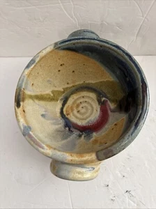 Steven Ayers Pottery Bread Baker Bowl Art Pottery Signed Multicolor Glaze 2008 - Picture 1 of 13