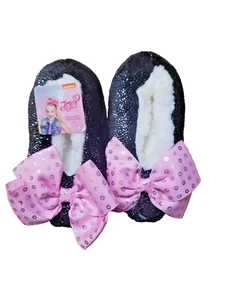 Jojo Siwa Little Girls Fuzza Babba Slipper Socks Nickelodeon Small Medium NEW - Picture 1 of 4