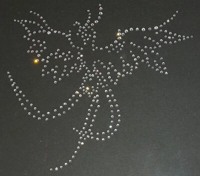 Hotfix Strass Bügelbild Motiv Phönix Glasstrass Applikation zum aufbügeln  - Bild 1 von 4