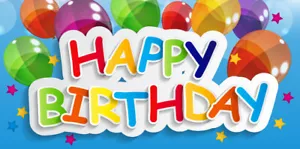 HAPPY BIRTHDAY Vinyl Banner Sign 2, 3, 4, 6, 8, 10, 12, 20 ft bb - Picture 1 of 1