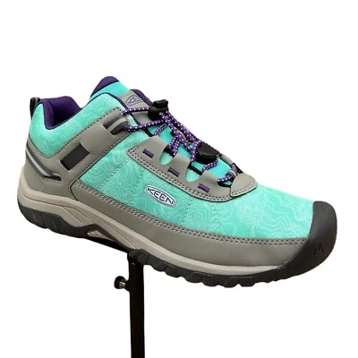 KEEN Youth Girls Targhee Sport Hiking Shoes Sz 5Y Aqua-Green-Purple Quick-drying - Image 1 of 4