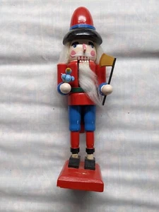 Wood Nutcracker 10" with Bird - Picture 1 of 5