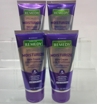 Medline Remedy Specialized Moisturize Skin Cream w Dimethicone 2 oz Lot of 4 - Image 1 of 3