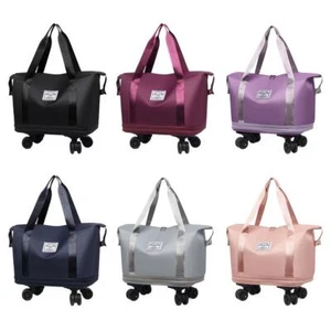 Rolling Duffle Bag Wheel Expandable Luggage Bag with Wheels and Grab Hand/ EDR - Picture 1 of 30
