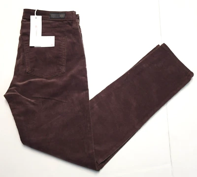 New $208 AG JEANS The Prima Women's 25x30 Cigarette Rich Oak Brown CORDUROY 25 - Image 1 of 4