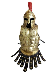 Armor Muscle Jacket with 300 Spartan Helmet Cuirass Armor chestplate Costume Rom - Picture 1 of 5