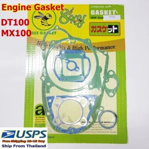 D2 Set Fit Engine Gasket Complete YAMAHA DT100 MX100 Year 1974-1977 - Bild 1 von 7