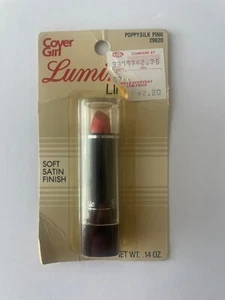 Vintage 80s Makeup Covergirl Luminesse Lipstick Satin Finish Poppysilk Pink NOS - Picture 1 of 2