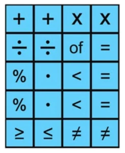Kit de símbolos de matemáticas magnéticas 20 piezas 4 x 4 cm uso de recursos para maestros en pizarra - Imagen 1 de 1