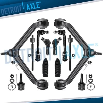 12pc Front Upper Control Arms Tie Rods Suspension Kit for 2004-06 Durango Aspen - Image 1 of 4