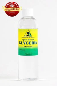 GLYCERIN VEGETABLE OIL USP GRADE by H&B Oils Center 100% PURE 5 OZ - Picture 1 of 12