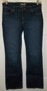 Wrangler Retro Jeans Women's Size  11 Mid Rise Bootcut Embroidered 35"x 32" Dark - Picture 1 of 7