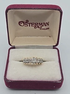 Vintage 14K Yellow Gold 0.50+ ct Marquise Diamond Wedding Engagement Ring Size 6 - Picture 1 of 16