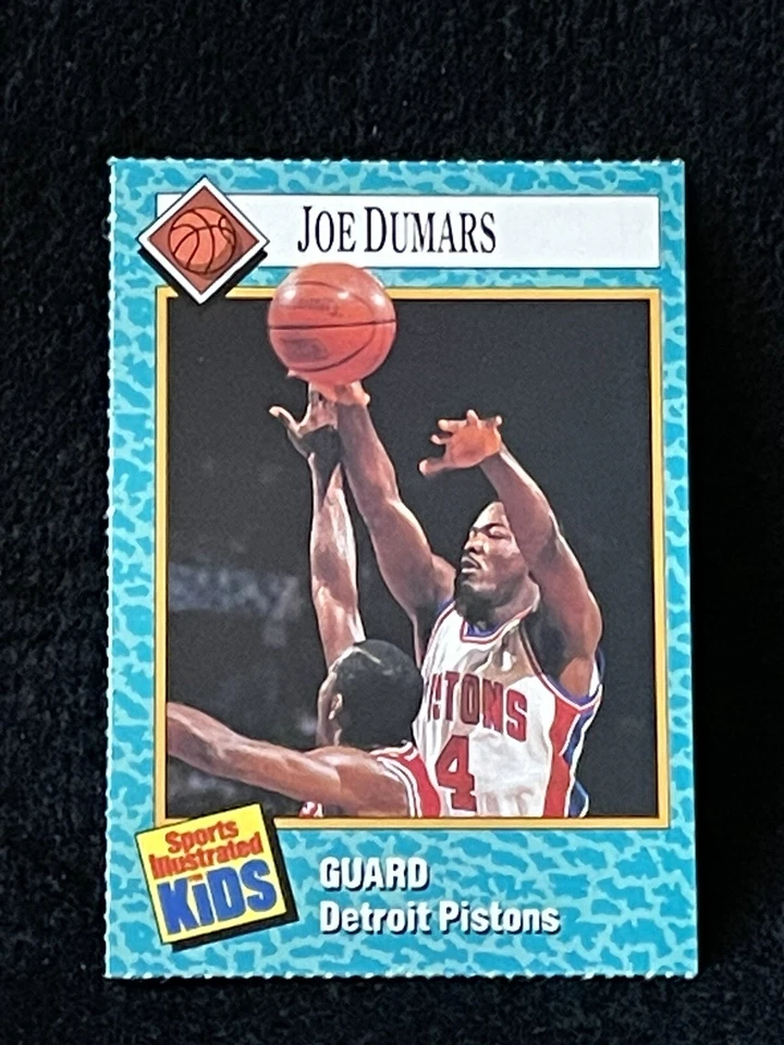JOE DUMARS 1989 Sports Illustrated for Kids SI #91 NBA Detroit Pistons Crease - Image 1 of 2