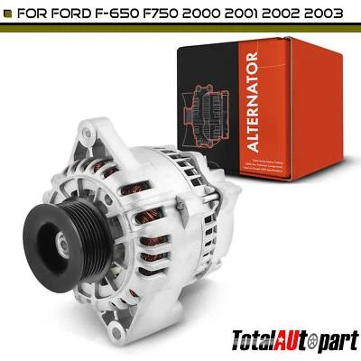 Alternador para Ford F-650 F750 2000-2003 L6 5.9L L6 7.2L 110A 12V CW 8 ranhuras - Imagem 1 de 4