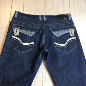 MOST OFCL SEVEN Men's Jeans 38x32 Whiskering Flap Pockets - Picture 1 of 9