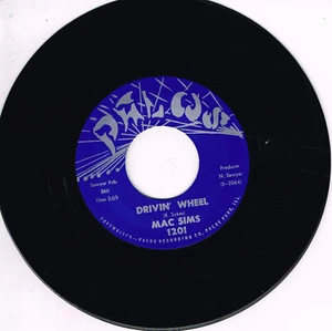 MAC SIMS - DRIVING WHEEL (Fabulous Rockin' Rhythm & Blues JIVER) Repro - Picture 1 of 1