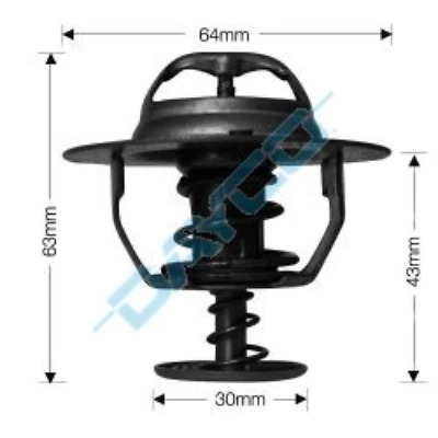 THERMOSTAT & GASKET FITS TOYOTA MR2 WITH 2.0L 4CYL ENGINE 1993-1999 - Image 1 of 2