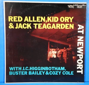 RED ALLEN, KID ORY & JACK TEAGARDEN AT NEWPORT LP 1957 RE MONO JAPAN NM/VG++!! - Picture 1 of 7