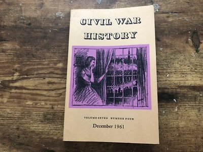CIVIL WAR HISTORY Book December 1961 Illustrated Cover Confederates Confederacy Foto 1 de 4