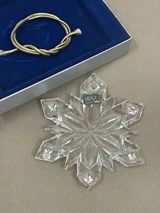 VTG Mikasa Joyous Collection Crystal Snowflake Christmas Ornament Made in German - Picture 1 of 8