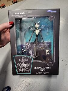 The Nightmare Before Christmas Disney Diamond Select Snowmobile Jack Figure NIB