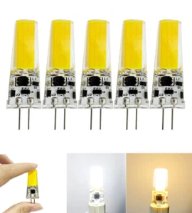 50PCS Dimmable G4 COB-2508 LED Bulb White Warm Cabinet light 110V Silicone Lamp - Picture 1 of 10