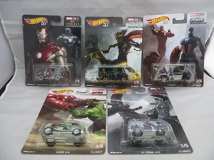 Hot Wheels 2018 Marvel Studios Ironman/Thor/Avengers Pop Culture Set - Picture 1 of 1