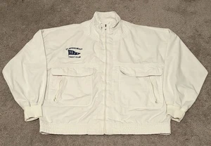 Vintage Ft. Meyer Beach Yacht Club Vacation Express Bomberjacke mit Reißverschluss Größe Small - Bild 1 von 6