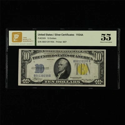 1934A Silver Certificates 10 Dollars Fr#2309 - Image 1 of 4