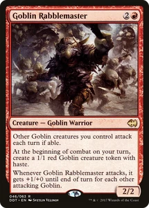 Goblin Rabblemaster #46 (MP) Merfolk vs Goblins DDT Magic MTG - Picture 1 of 1