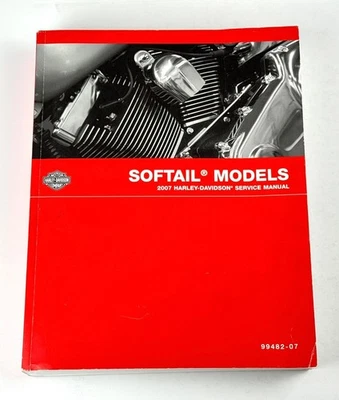2007 Harley-Davidson Softail Models SERVICE MANUAL (OEM) P/N 99482-07 Foto 1 de 4
