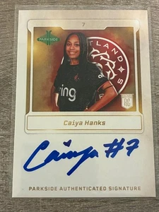 2025 Parkside NWSL Vol 1 Caiya Hanks Rookie Auto Signature Series SS-CH - Picture 1 of 2