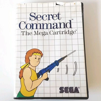 Sega Master System Secret Command 1987 | Complete | Soft Case | Tested Working  - Image 1 of 4