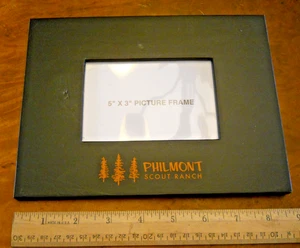 PHILMONT SCOUT RANCH PICTURE FRAME 6.5"X8.5" FOR 5"X3" PHOTO, NEW WITH DEFECTS - Picture 1 of 7