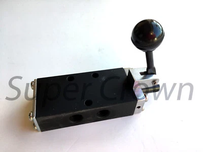 Pneumatic Hand Lever Valve 5 Port 3 Position Toggle Manual Contol SH-410-03-3NPT - Image 1 of 4
